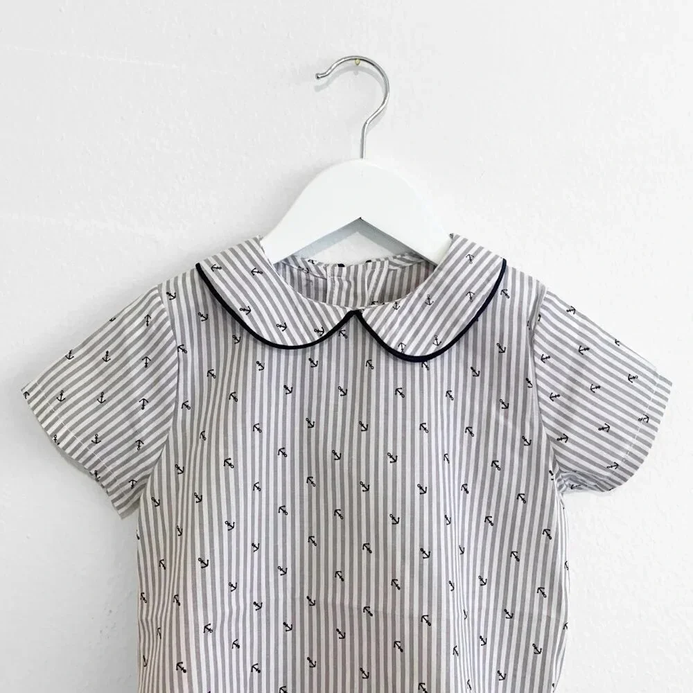 NWT Handsome Boys Dress Shirt & Shorts 2 Piece Outfit Celebration Wear Suit 24M